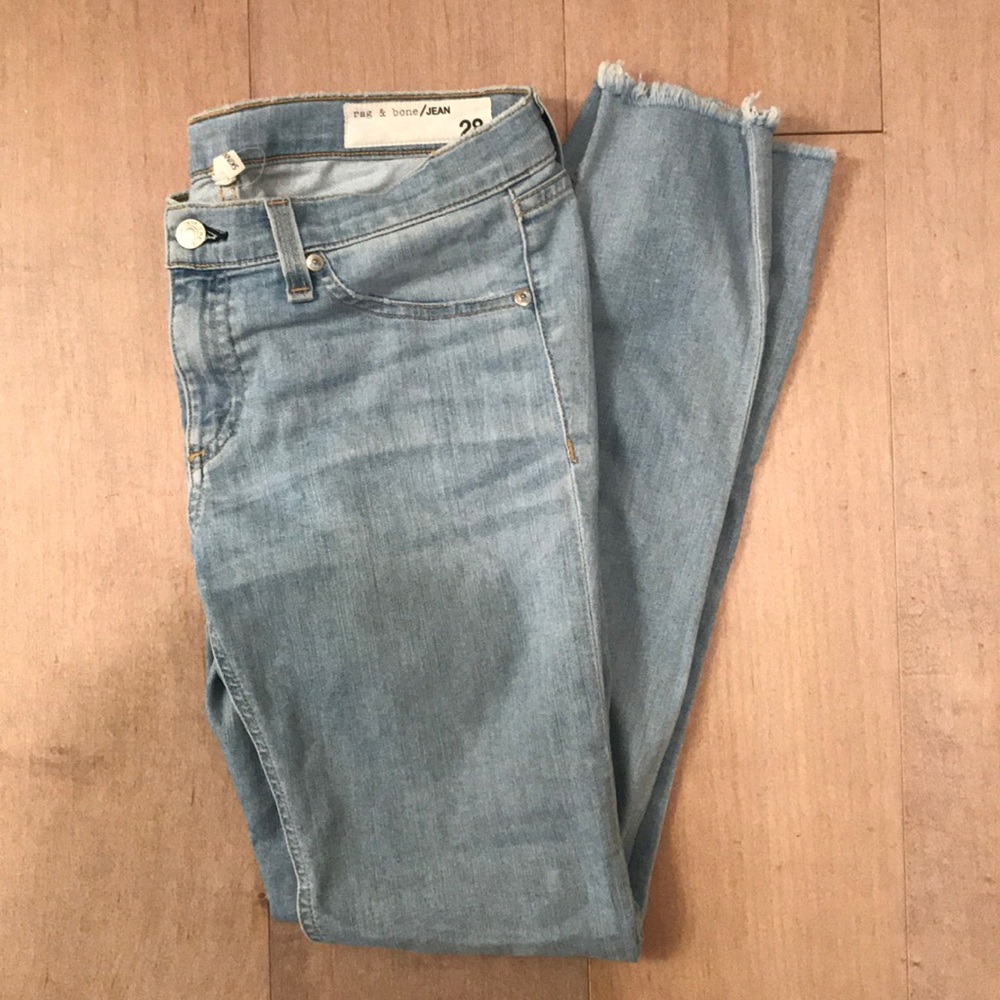 Rag and bone light wash denim